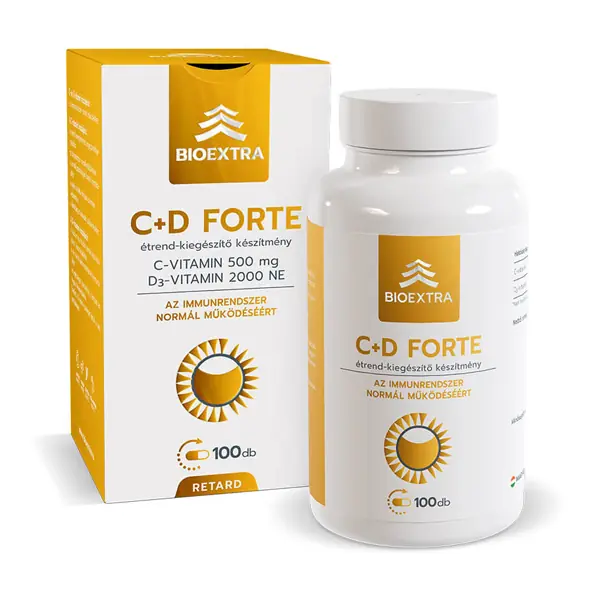Bioextra C+D Forte Retard étrend-kiegészítő kapszula 100x