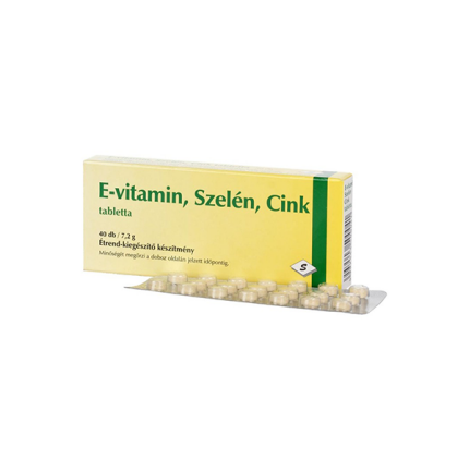 E-Vitamin, Szelén, Cink tabletta 40x Selenium Pharma