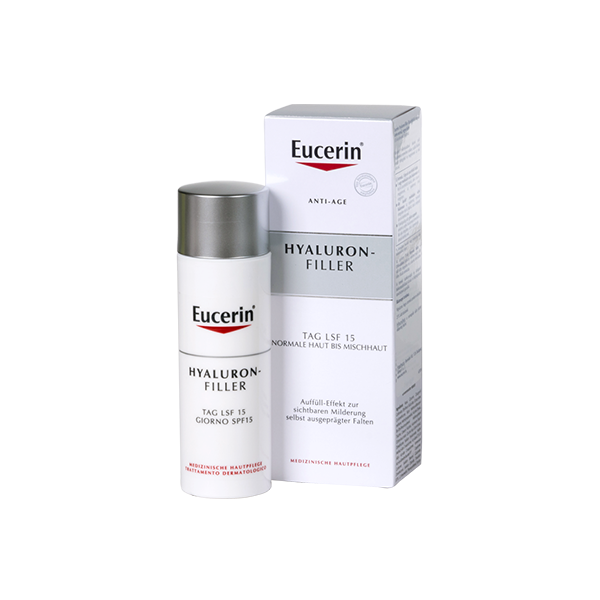 Eucerin®: Hyaluron-Filler | Ráncfeltöltő nappali arckrém normál, vegyes bőrre | Öregedésgátló