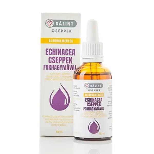 Herbarium BÁLINT CSEPPEK Alkoholmentes Echinacea csepp fokhagymával 50ml