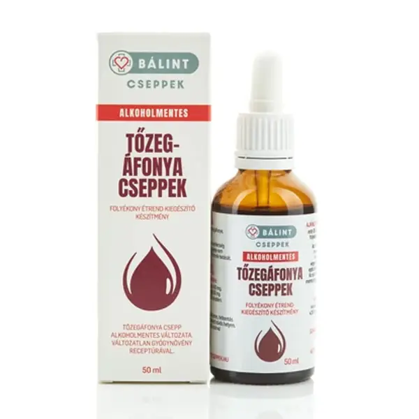Herbarium BÁLINT CSEPPEK Alkoholmentes Tőzegáfonya csepp 50 ml