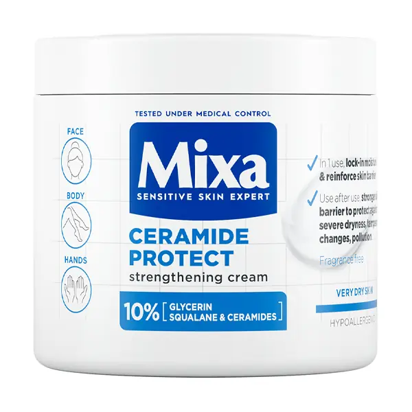 MIXA Ceramide Protect Erősítő testápoló nagyon száraz bőrre 400 ml