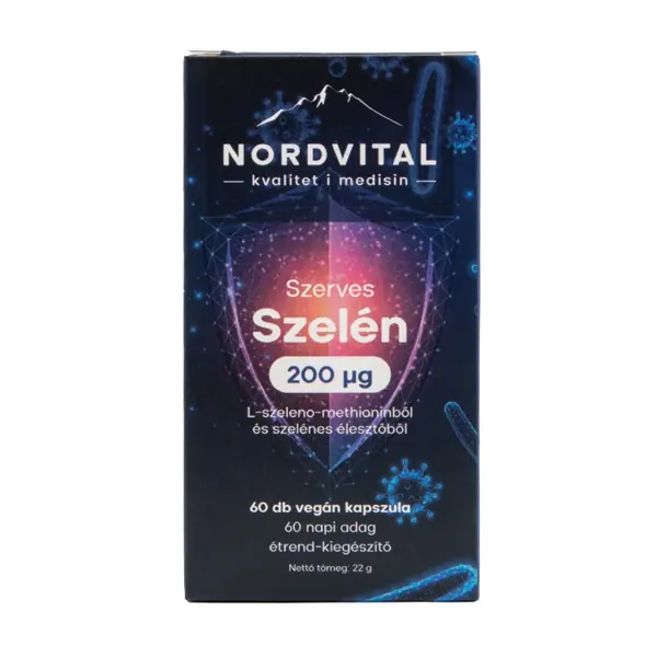 NORDVITAL Szerves Szelén vegán kapszula 60 db