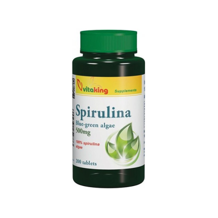 Vitaking 100% Spirulina alga 200db tabletta