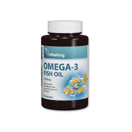 Vitaking Omega-3 1200mg halolaj kapszula 90x
